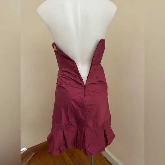 ARIELLA Strapless Orchard Pink Sweetheart Bodice Under Wire Bubble Dress Sz M - Picture 7 of 13